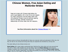 Tablet Screenshot of chinese-women.com